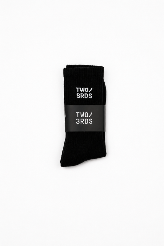 Black Crew Socks (Single)