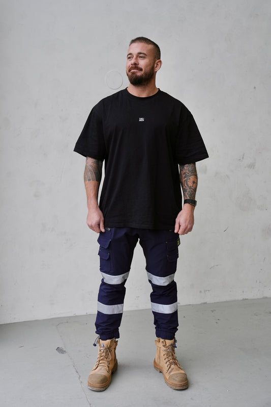 Command 2.0 Navy Hi-Vis work pants with reflective strips